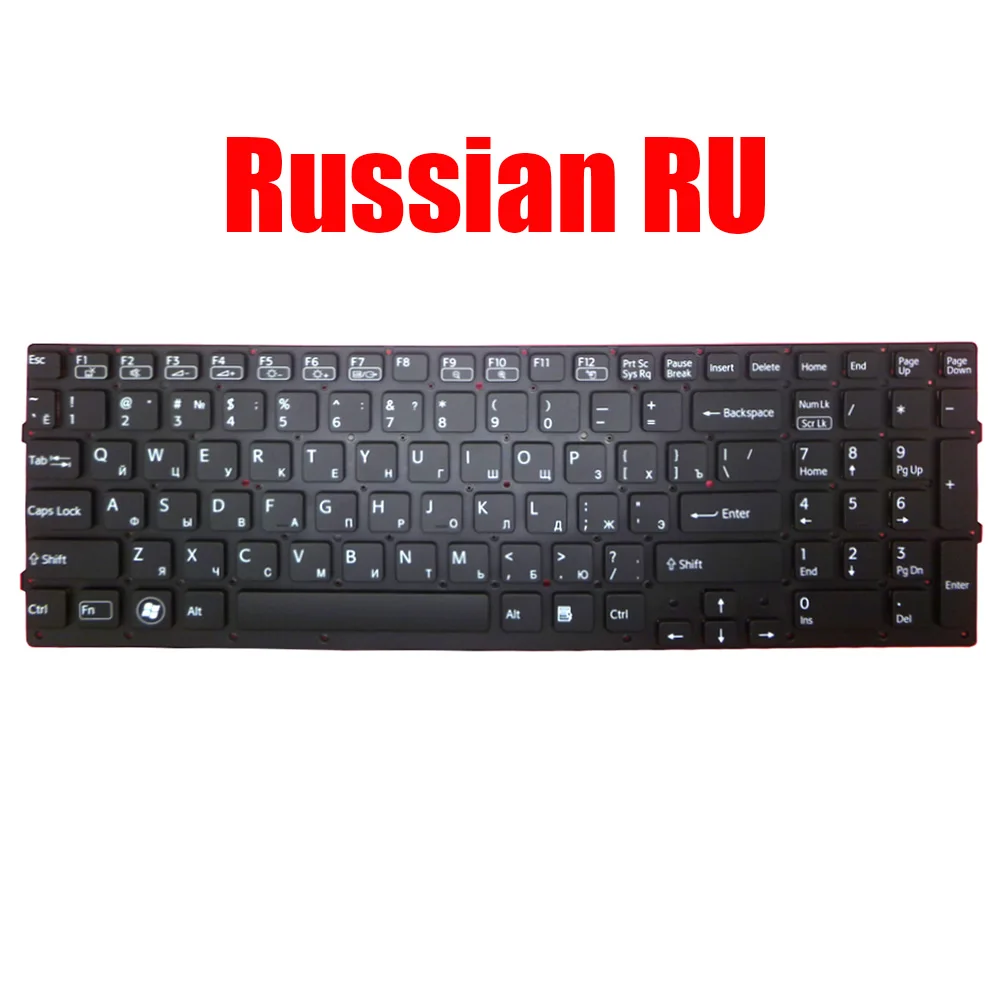 

Russian RU Keyboard For SONY For VAIO VPC-CB VPCCB VPCCB15FD VPCCB15FG VPCCB15FK 9Z.N6CBF.00R 148954821 55010S332U0-035-G Czech