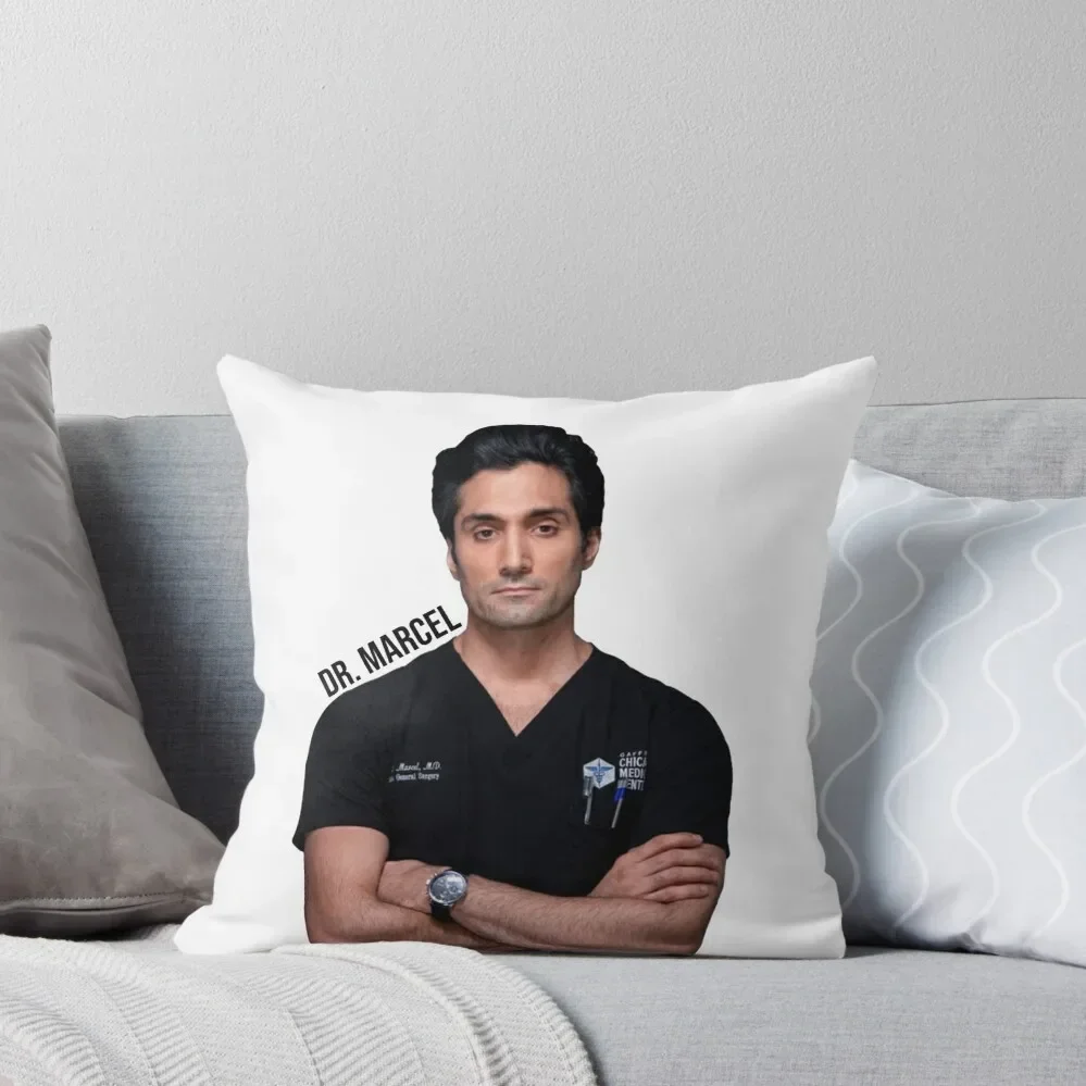 

CHICAGO MED - CROCKETT MARCEL - DOMINIC RAINS Throw Pillow Anime Couch Pillows pillow