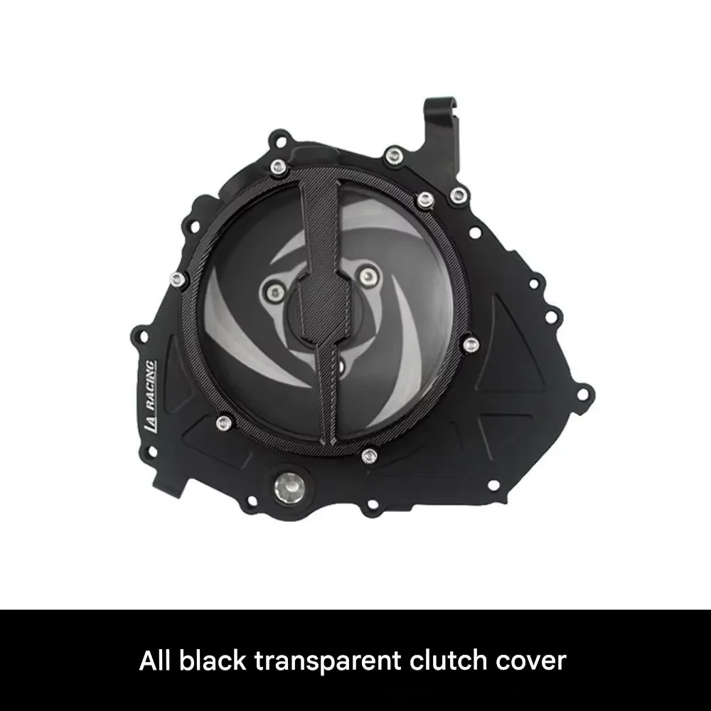 For Eliminator 500 Retro Decor Transparent Clutch Cover and Engine Side Cover Accessories