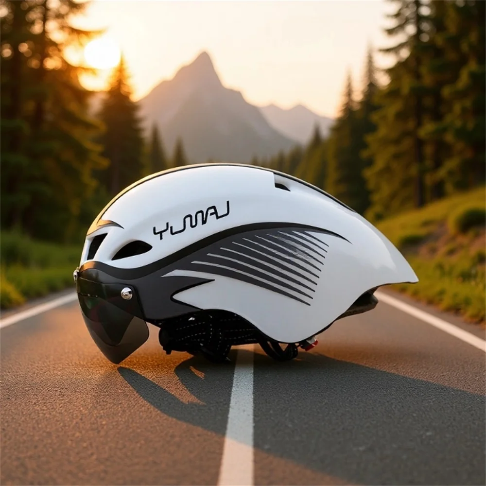 Brandneuer YUMAJ WINGER II Aero-Rennradhelm zum Radfahren mit Magnetbrille TT Rennrad-Sicherheitshelm YM-16 – Detail 6
