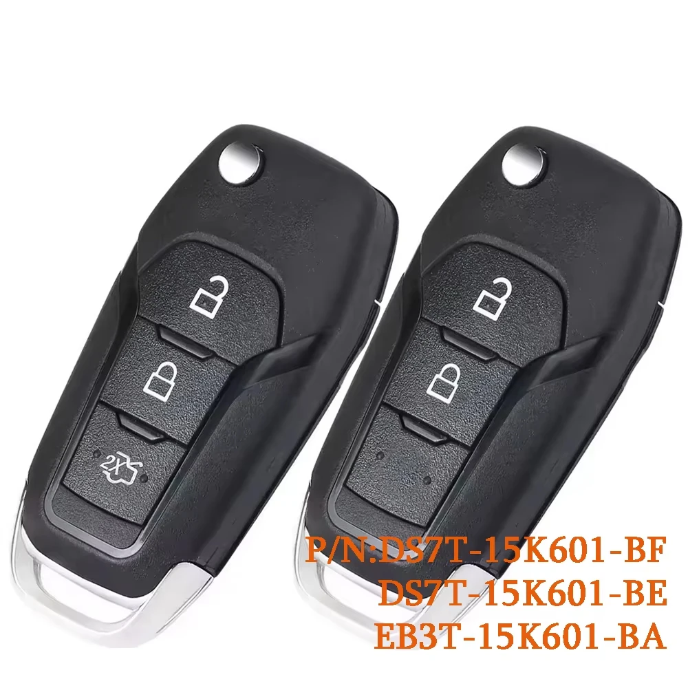 KEYECU EB3T-15K601-BA DS7T-15K601-BF DS7T-15K601-BE Fernbedienungsschlüssel für Ford F150 Mondeo MK5 Fiesta Galaxy Ranger S-Max KA AO8TBB
