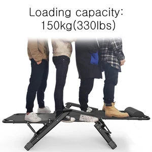 Klappernde Liegestuhl mit Kissen, Sonnenstuhl für Erwachsene, Beach Yard Pool Terrasse, Campingstühle im Freien im Freien 6 Hauptverkäufe Sonnenblume Falten - №3