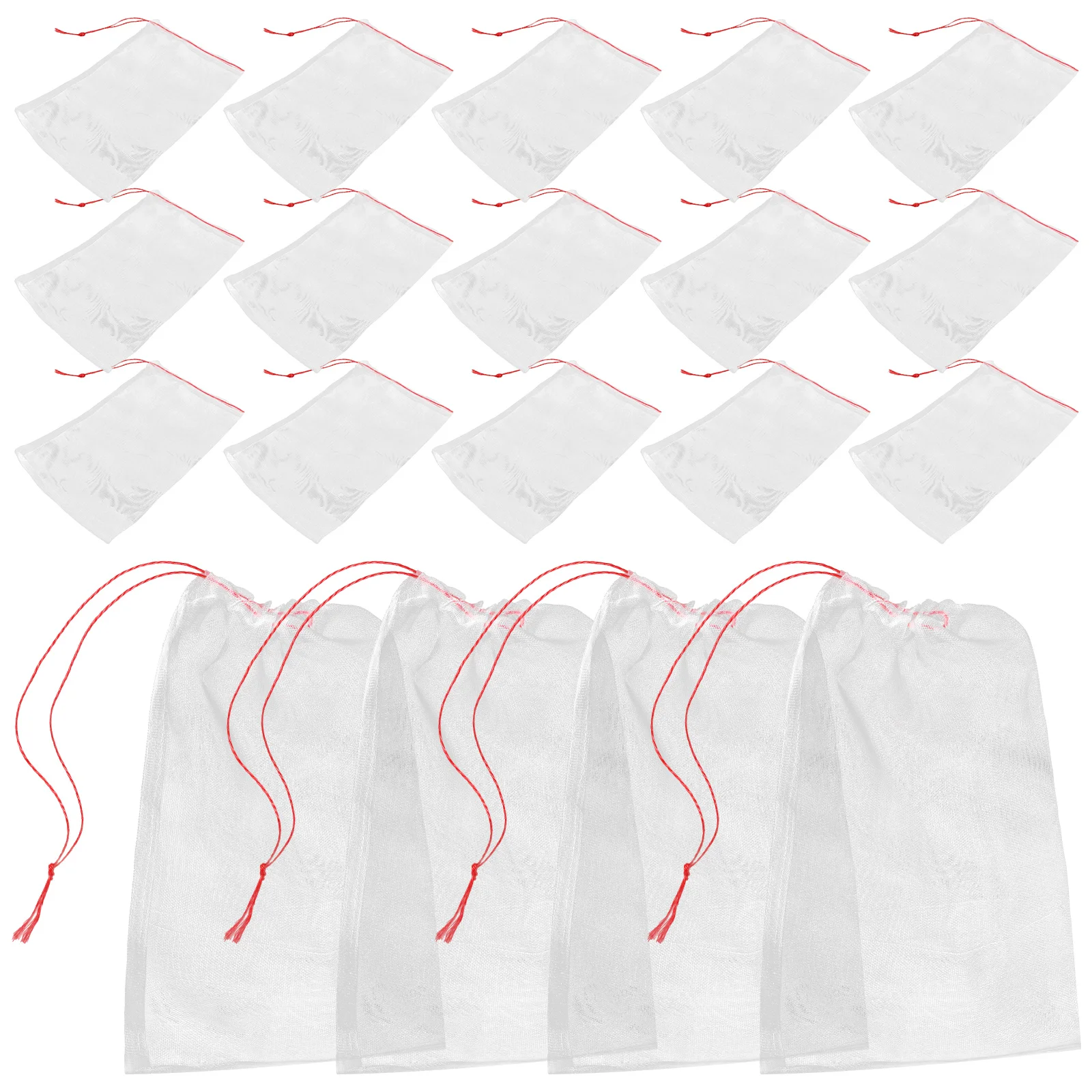 

25pcs Insect Proof Cover Mesh Bag 30x20cm Fruit Tree Protector Reusable Plant Netting L Flower Cover Gardening Tools