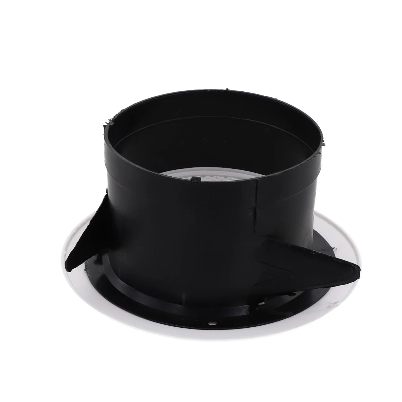 덕트 통풍구 원형 루버 통풍구 75mm/100mm/125mm/150mm/200mm 내부 ABS 그릴 환기 벽 통풍구 커버 조정 가능한 공기 Vol