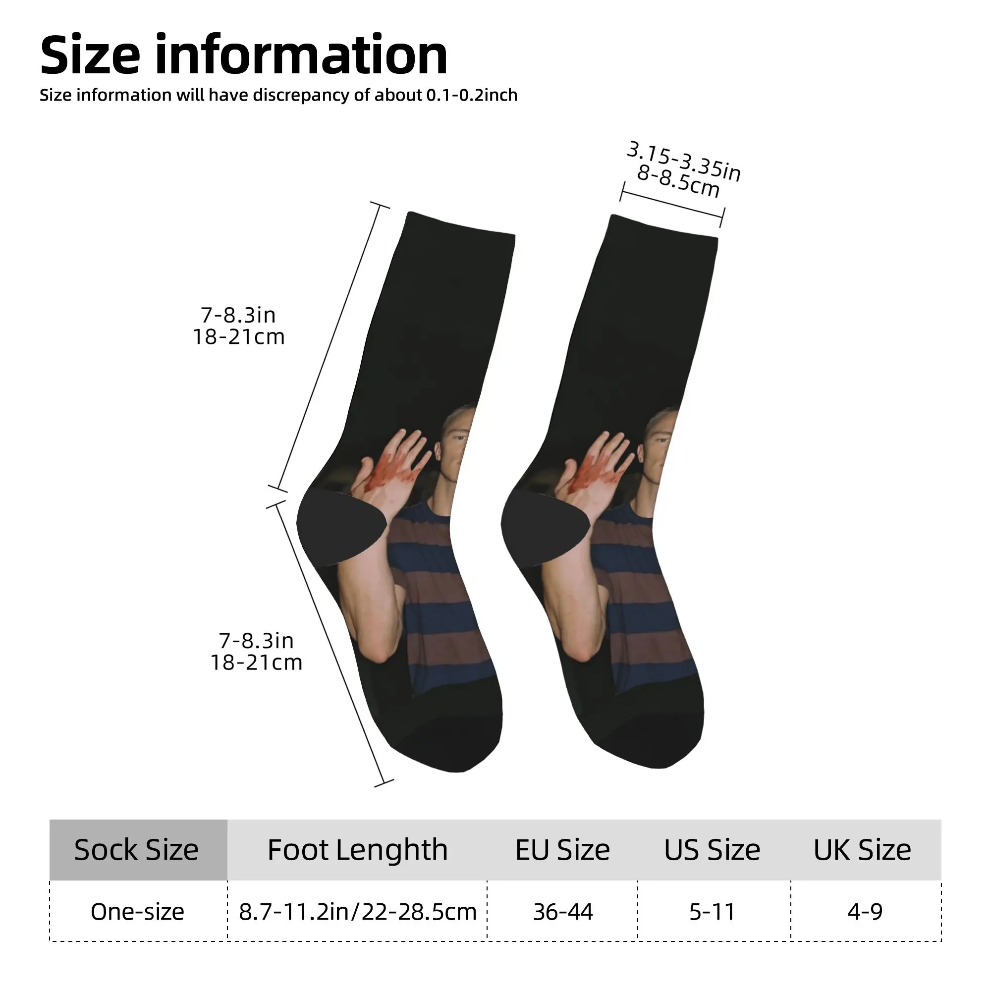 Meias masculinas rafe camerons drew starkeys meias de inverno elegantes quentes meias macias impressas skate meias antiderrapantes