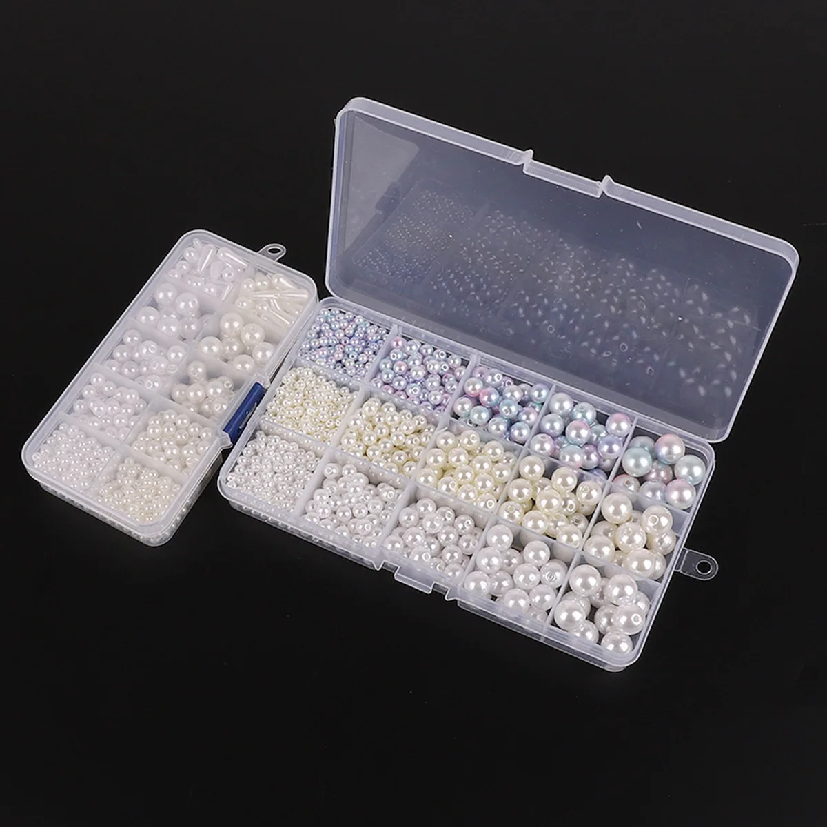 

ABS Imitation Pearl Beads 2-10mm - Round Craft Beads with Holes for Jewelry Making, Sewing & Clothing Decoration DIY Supplies