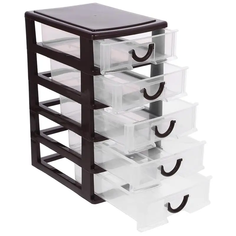 Desktop Storage Box Drawer Type Storage Cabinet Office Stationery container multiuse Cosmetic Organizer jewel Debris Drawer deco