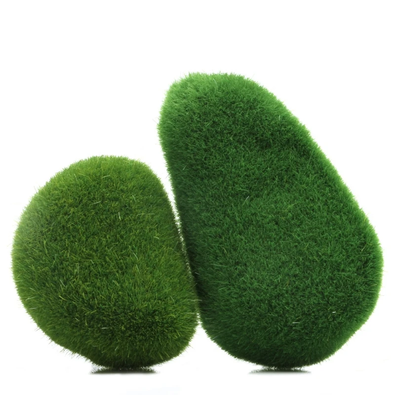 F92B Moss หินเทียมเทียม Moss สีเขียวปก