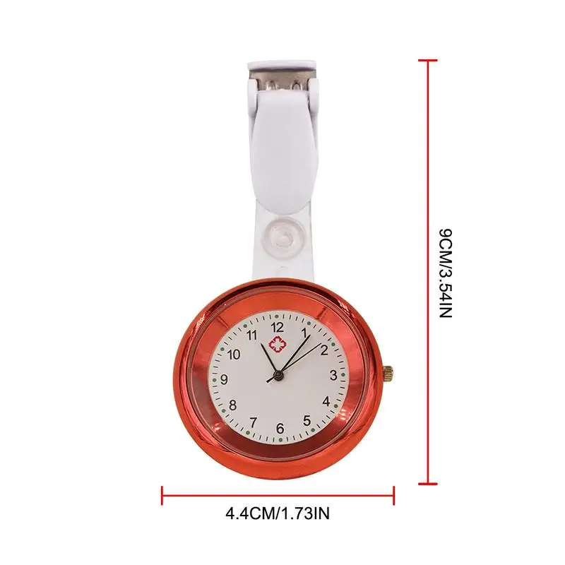 Montre à clip avec aiguilles lumineuses pour femme, montre de médecin infirmier, mouvement à quartz, mouvement précis, cadeaux d'infirmière