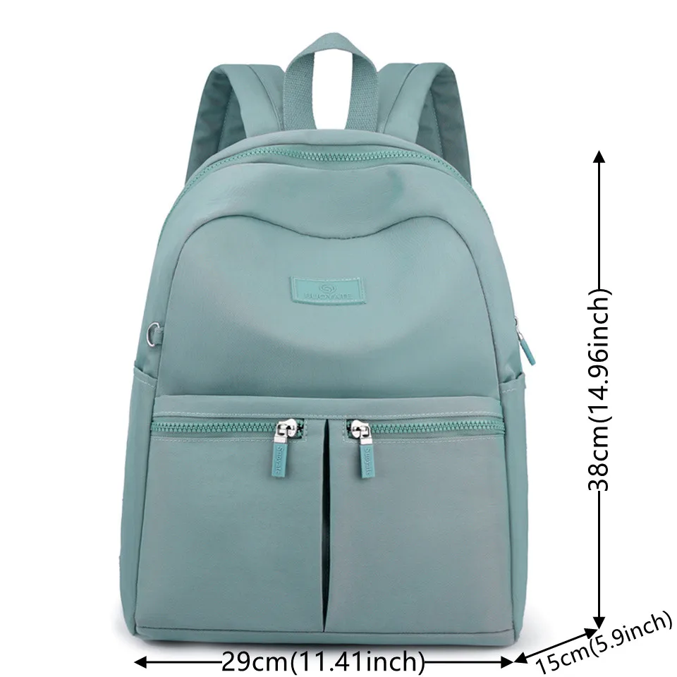 Fashion Backpack Women Nylon Cloth Waterproof Shoulder Bags School Bags For Teenage Girls Light Ladies Travel Backpack