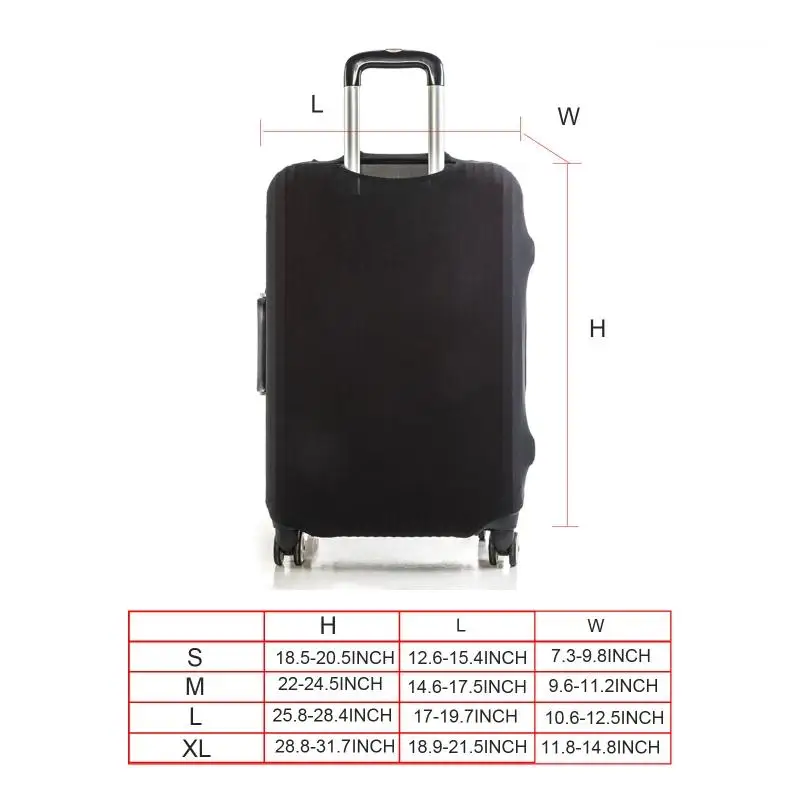 1 x Luggage Dust Cover Spandex Travel Luggage Cover Suitcase Protector Bag Case Fits 20-32 Inch Luggage Drop Shipping