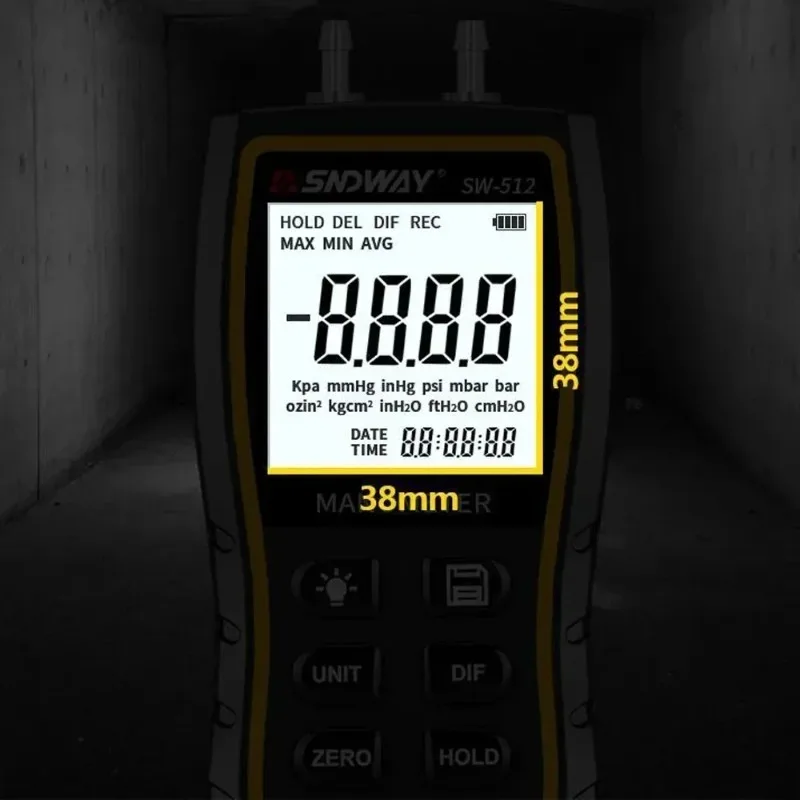 Noyafa Customization  Pressure Gauge Hand-held Air Pressure Gauges Negative Vacuum Digital Manometer