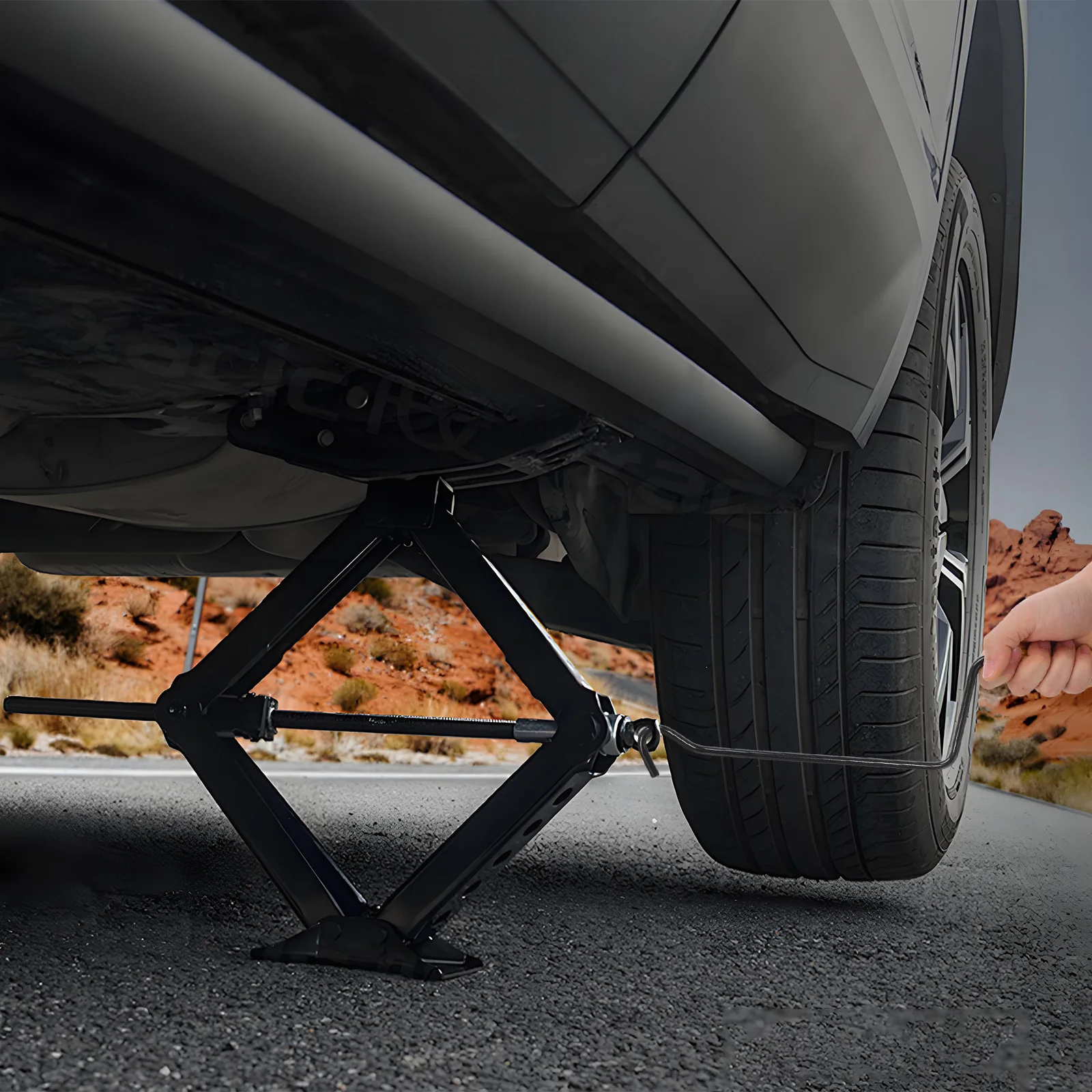 Jack lidar com alavanca de manivela de substituição de aço para levantamento de pneus de carro manutenção jack acessório ferramentas de levantamento de pneus