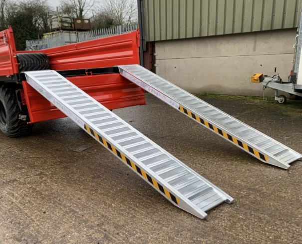 3.5M 6t heavy duty ramp rubber track mechanical aluminum loading ramp
