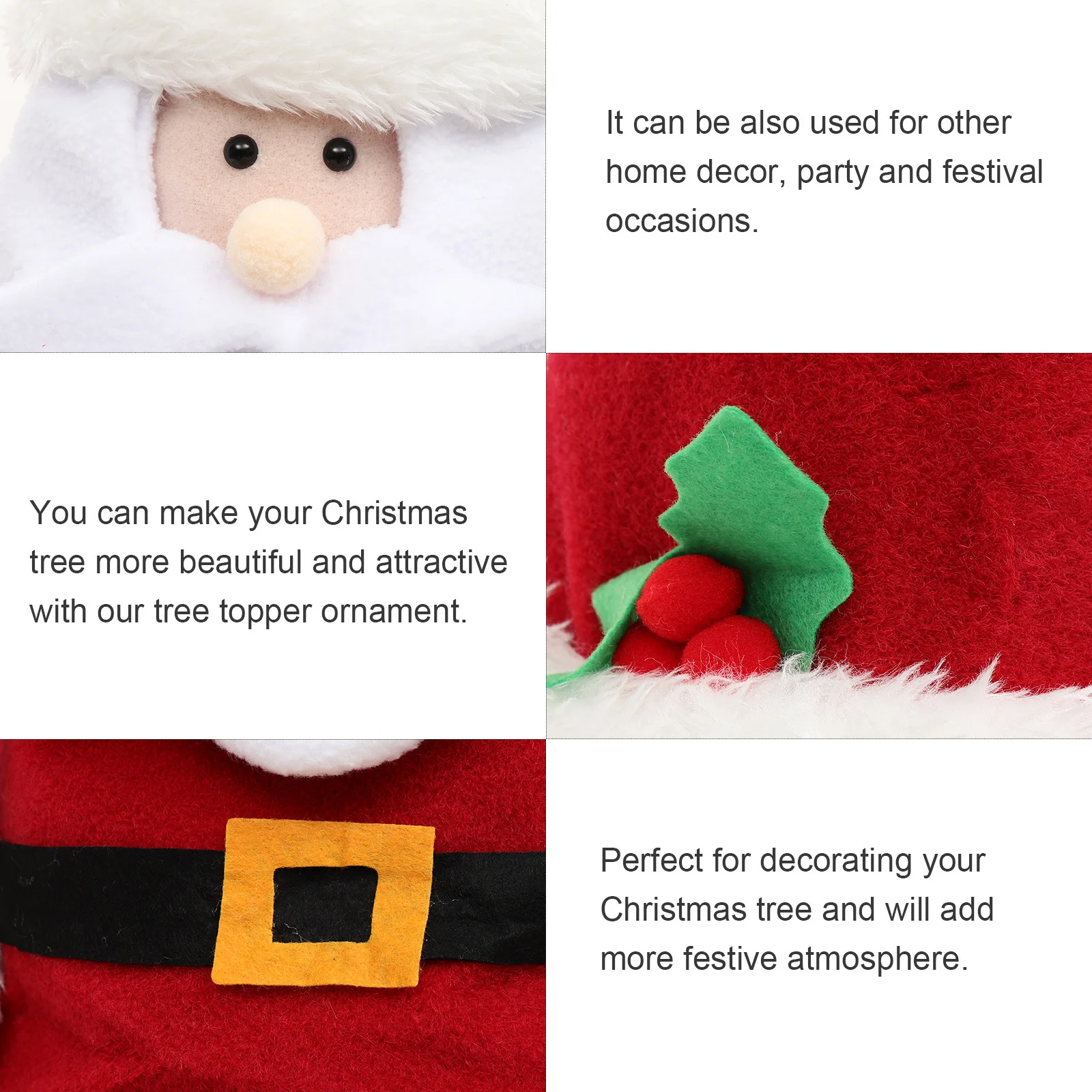 

1pc Christmas Tree Topper Star Xmas Treetop Decor For Holiday Party Festival Home Decoration White Snowflake Design