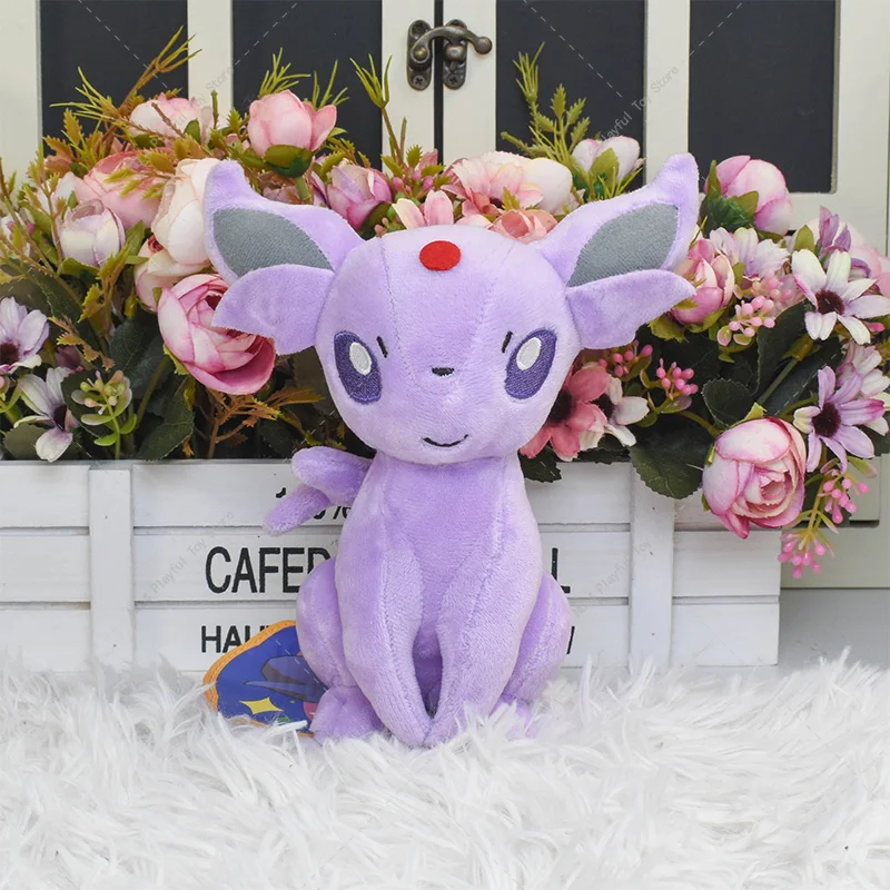 Muñeco de peluche de Pokémon, muñeco suave de Eevee, Sylveon, Flareon, Espeon, Jolteon, Umbreon, Vaporeon, Leafeon, Glaceon, regalo de Navidad