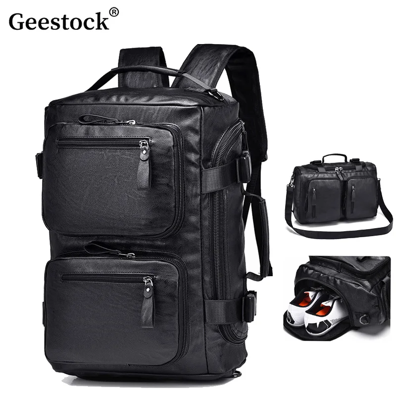 

Многоцелевая дорожная сумка Geestock, трансформируемый рюкзак большой емкости, сумка через плечо, повседневная сумка, рюкзак для деловых поездок