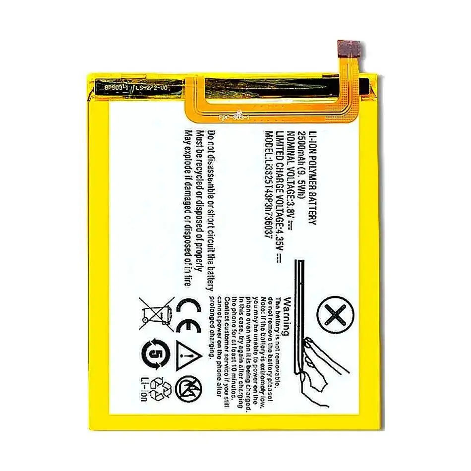 بطارية الهاتف المحمول 2500Mah Li3825t43p3h736037 توافق عالي لـ Zte Blade A2 V7 Lite Dual Sim BV0720