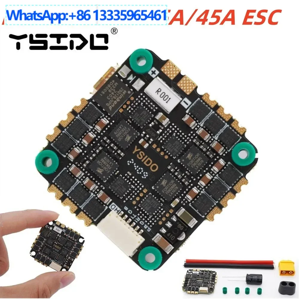 

Mark4 5 2-6S F411 Flight Controller 35A 45A FPV Crossing drone