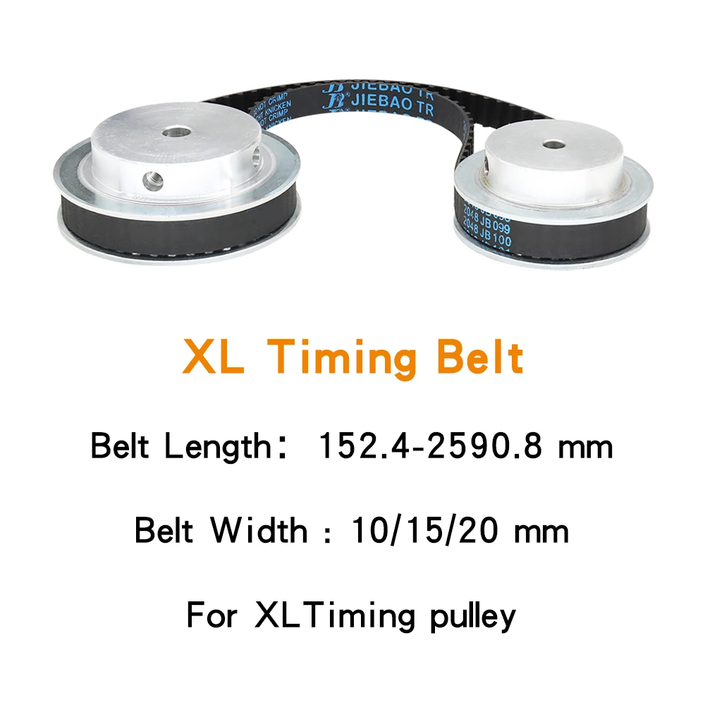 XL Toothed Belt 314XL/316XL/320XL/322XL/326XL/330XL/332XL/334XL/336XL/338XL/340XL Closed Loop Rubber Belts Width 10/15/20 mm