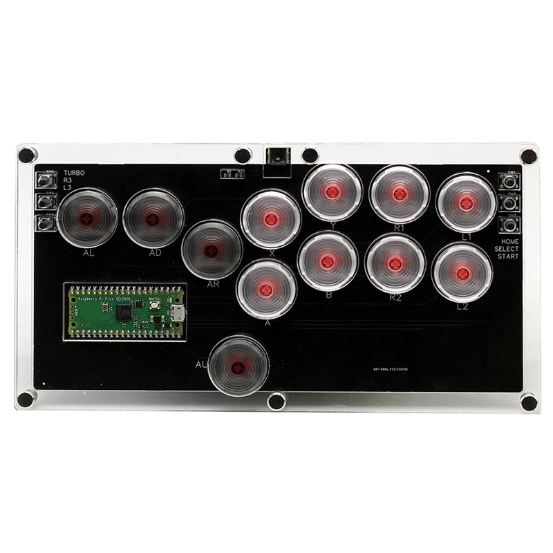 HOT-Arcade 12Key Hitbox Fightstick Mini Hitbox Fighting Video Game Controller Mechanical Button For PC PS4  SWITCH STEAM