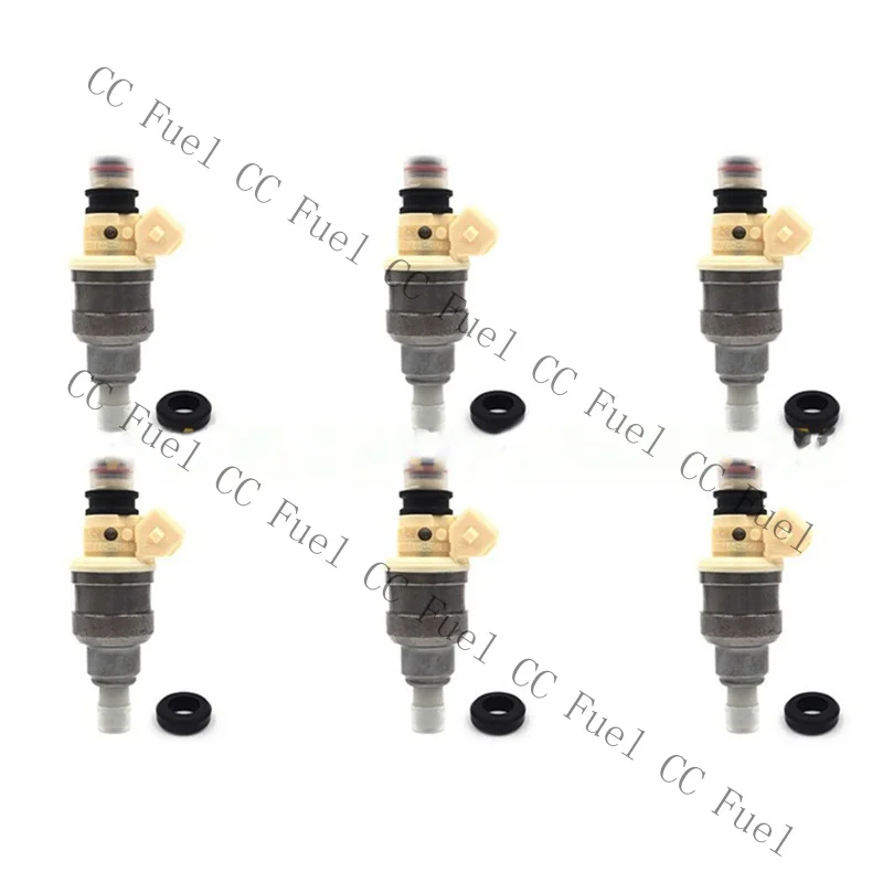 C+ 6 x Fuel Injectors for Mitsubishi V6 3.0 PAJERO GALANT 6G72 B210H 6080 INP-051