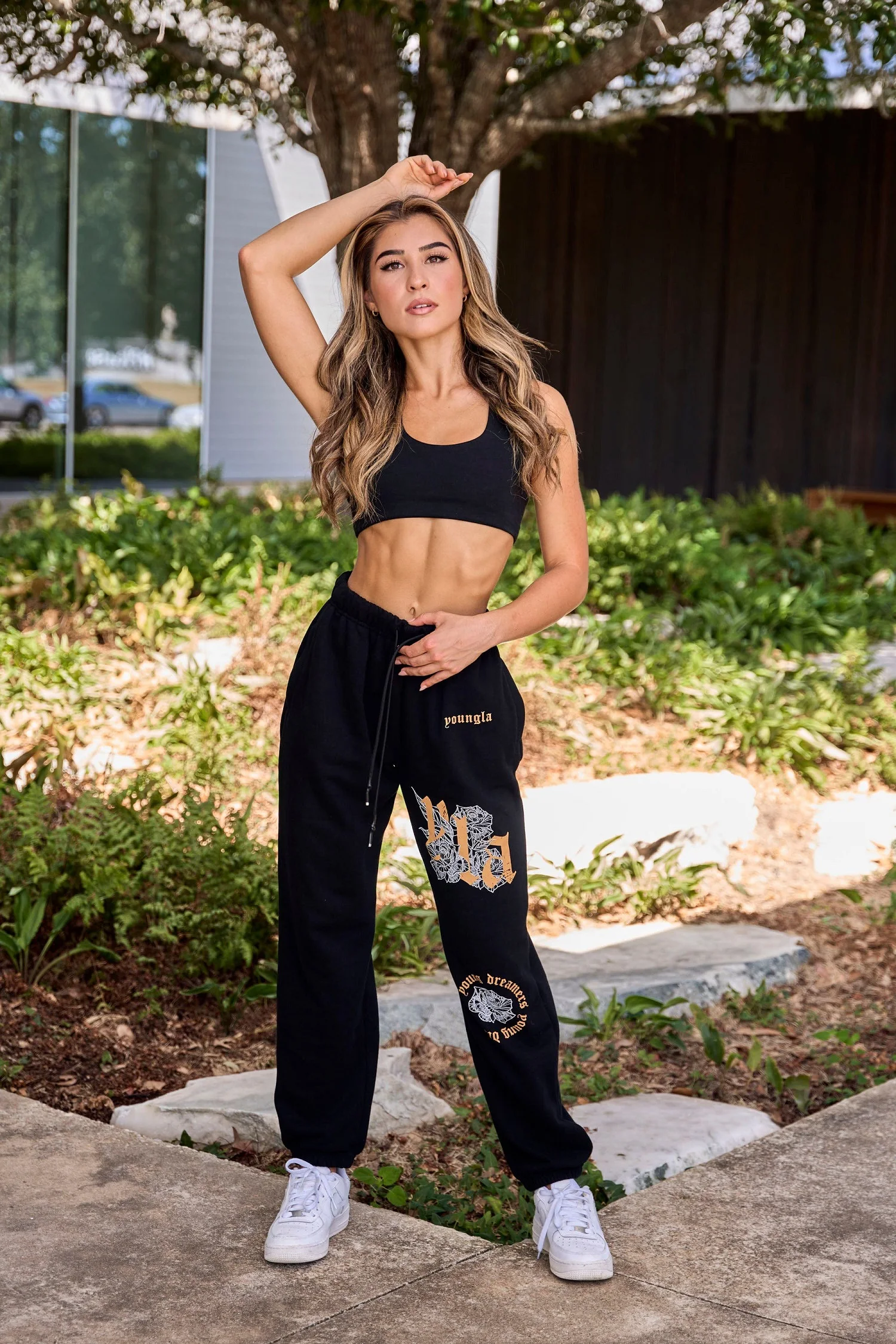 

2025 American Style Men Sweatpants Women Jogger Gym Sports Fitness Cotton Printed Casual Brand Pants Mid Waist Drawstring Pants