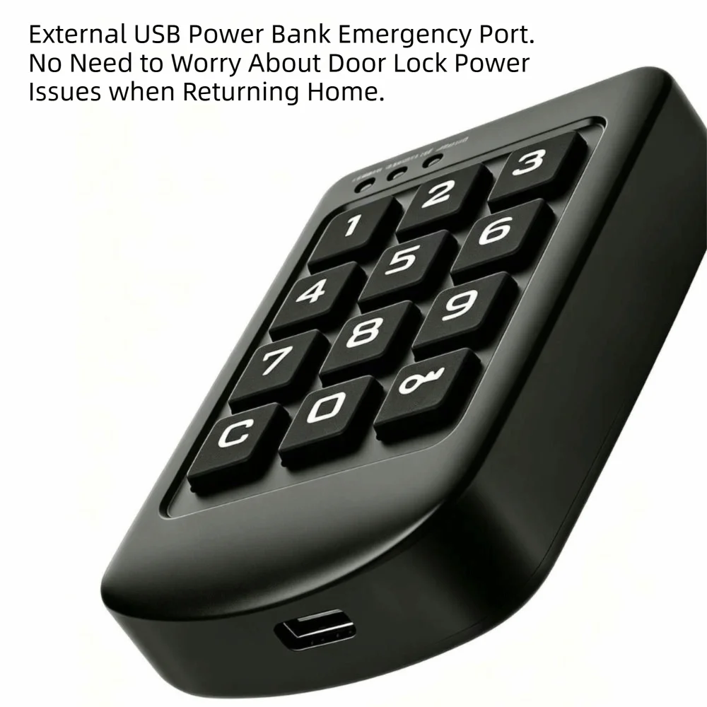 Keyless Digital Cabinet Lock Low Power Battery Operated Touch Keypad Lock ABS Plastic Panel Customizable Code Digital Door Lock