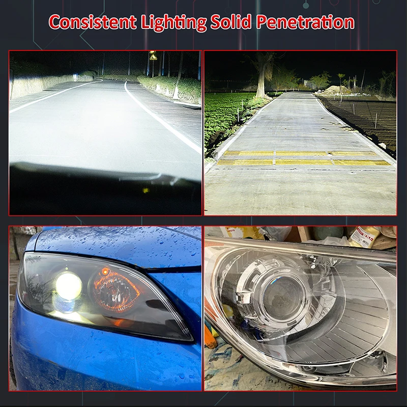 Projector Lenses 3 Inch Super Bright Car Headlight Clear Shot Without Shrouds HID Headlight Lenses Car Motorcycle Accessories