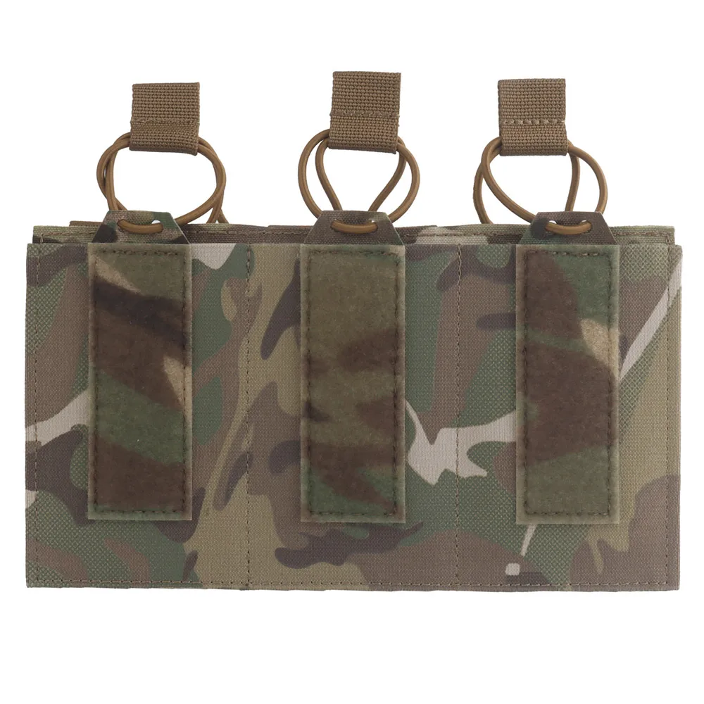 Tactical Vest Plate Carrier Front Panel Expansion Second Layer Bag SP Triple Magazine Pouch for CS Airsoft Hunting Training Gear