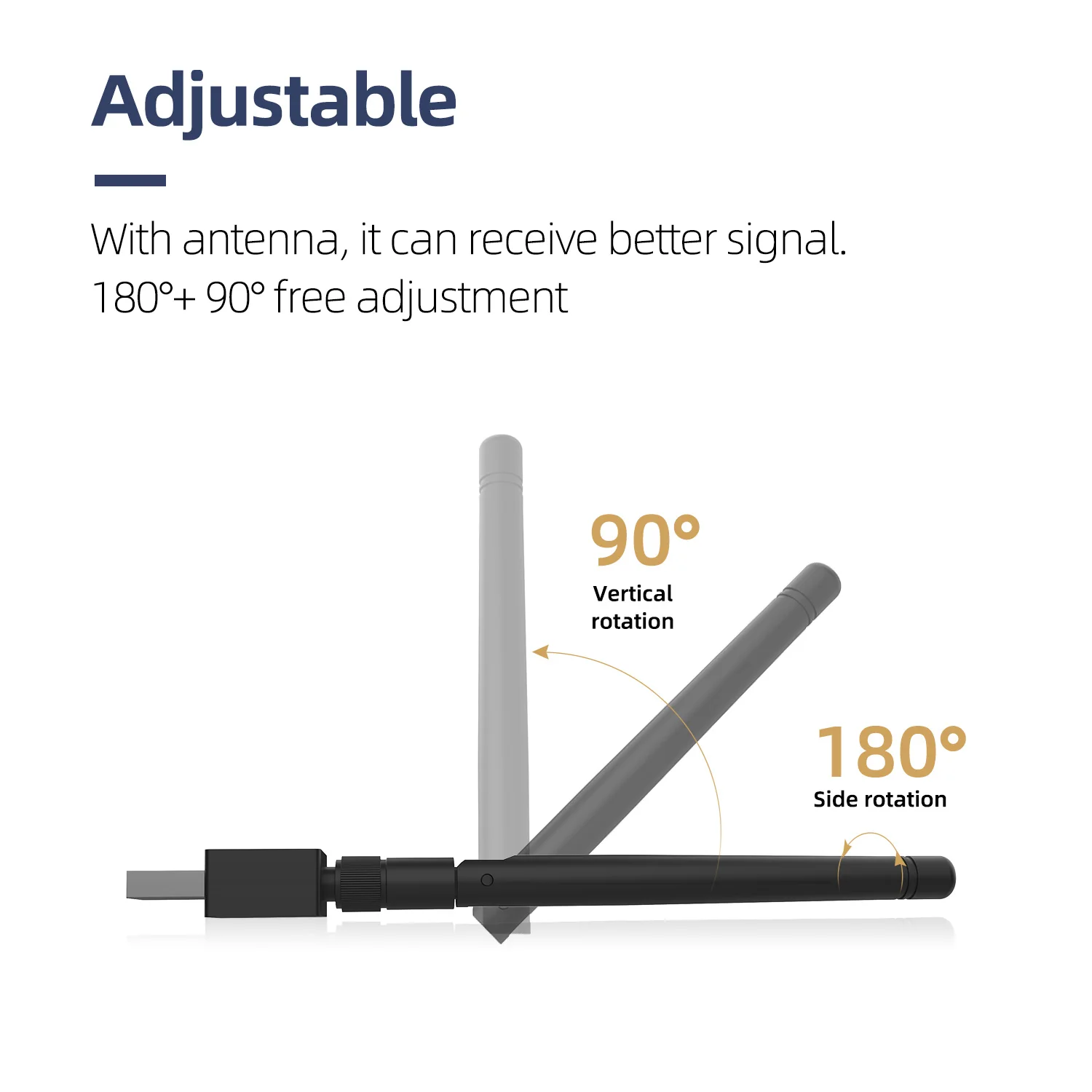 USB WiFi Adapter for Desktop, PIX-LINK 150Mbps Wireless Network for PC, WiFi Dongle Support Windows