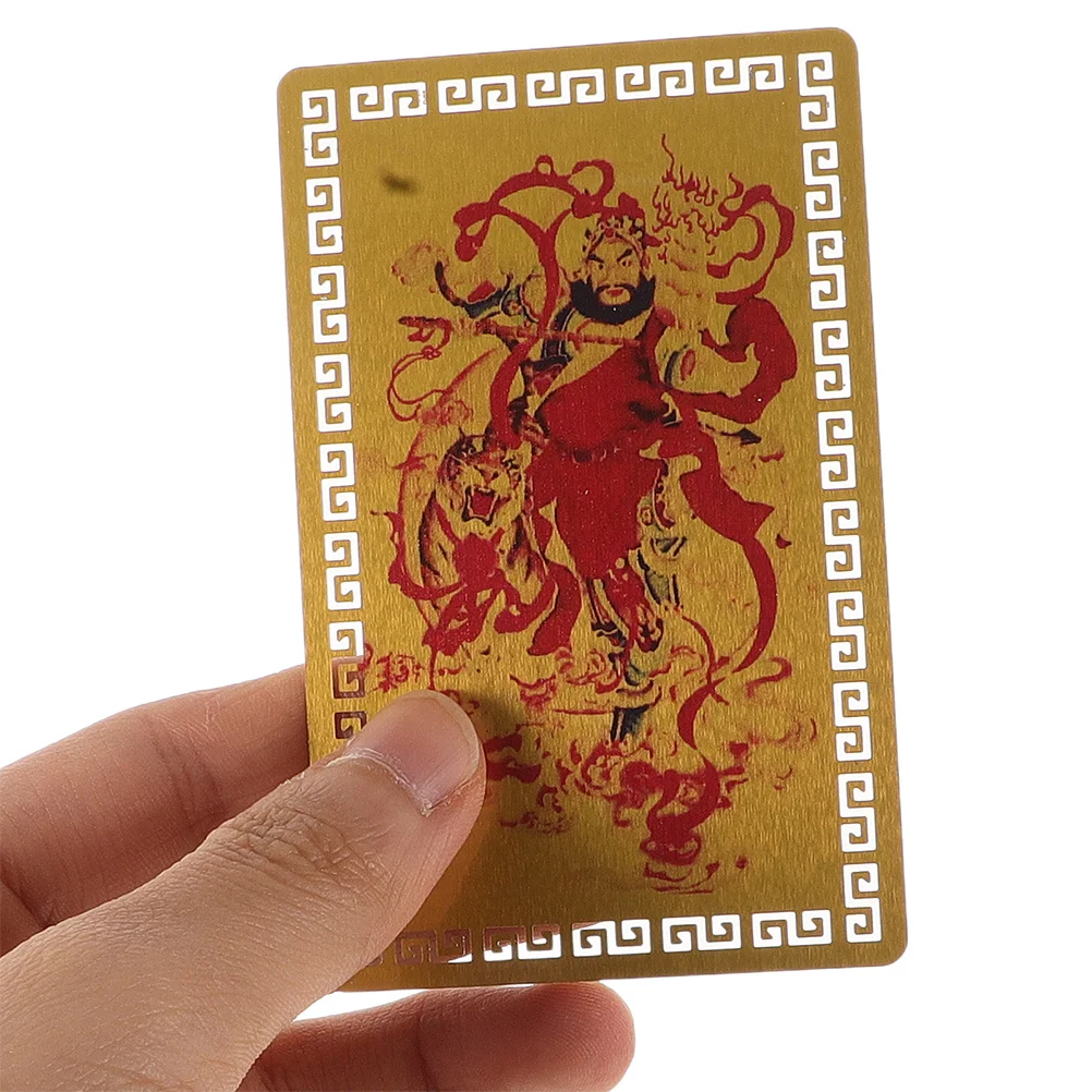 2 قطعة بطاقة تاي سوي الصينية تميمة معدنية فنغ شوي ديكور المنزل حماية الثروة النمط التقليدي الديكورات المحظوظة 2025