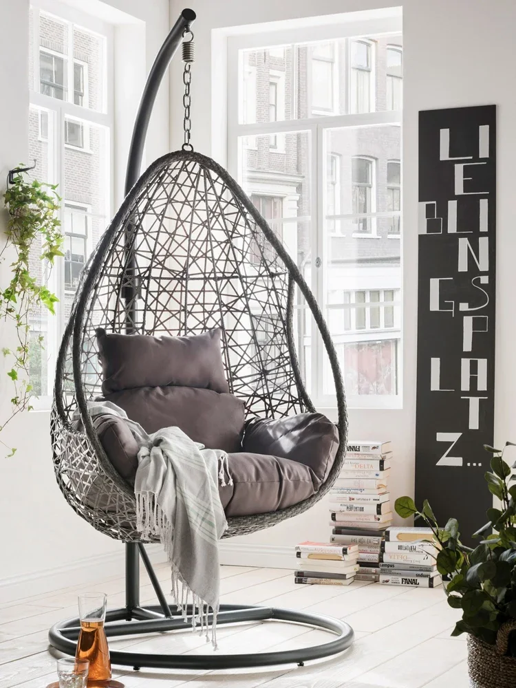 Best Quality outdoor Swing chair with stand  chairs rattan furniture egg Swing Hanging Chair