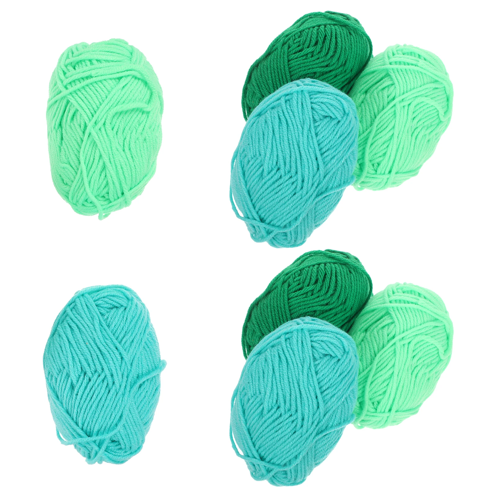 

8 Rolls Colored Cotton Yarn Knitting Crocheting Hand Sewing Sturdy Stitch Definition Durable Softens Nicely Felts Beautifully