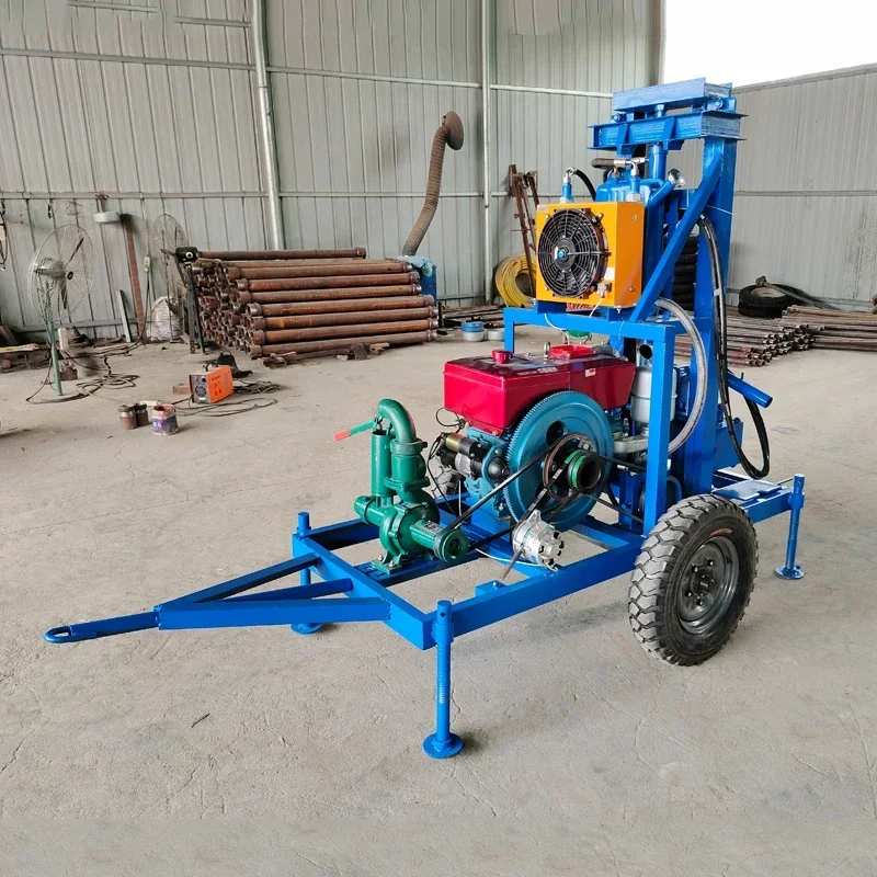 Small Drilling Rig Mini Underground Portable Water Drilling Machine Moveable Water Well Drill Rig Machine for North Macedonia
