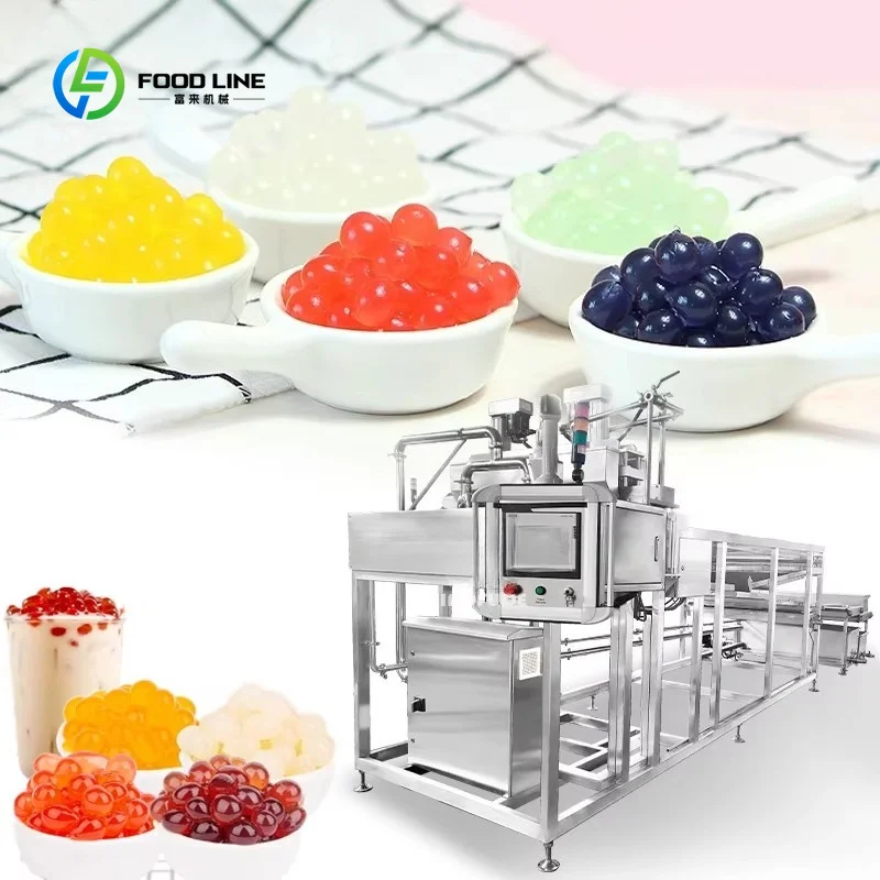 Customized High Quality Boba Jelly Depositing Popping Boba Tapioca Balls Machinery Fully Automatic Popping Boba Making Machine