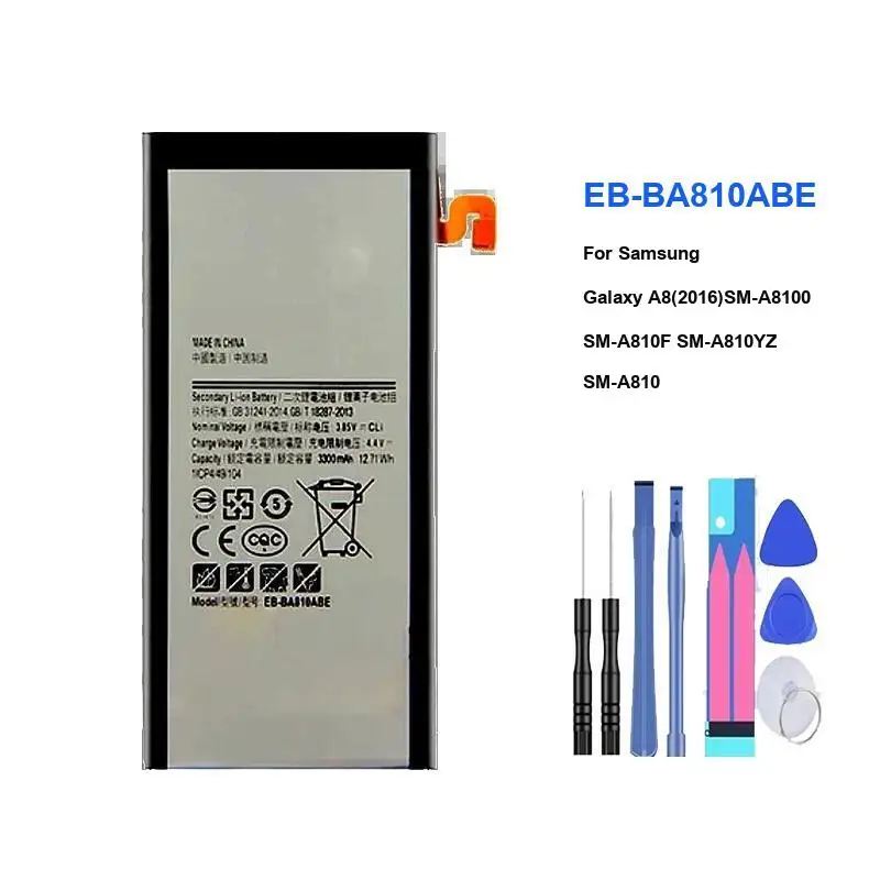 بطارية الهاتف لسامسونج غالاكسي A8 2018 A530/A8000 A800F/A8 A9 ستار بلس برو A90 A80 5G A908 بطاريات EB-BA900ABE EB-BA908ABY