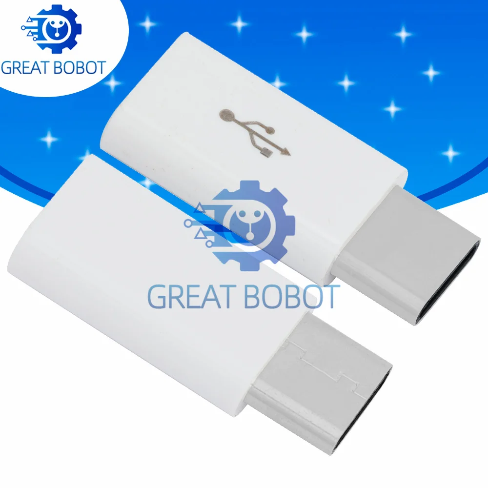 1PC Wide-Compatibility BS Adapter: Mini Micro USB to Type-C for Phones (Charging & Data)
