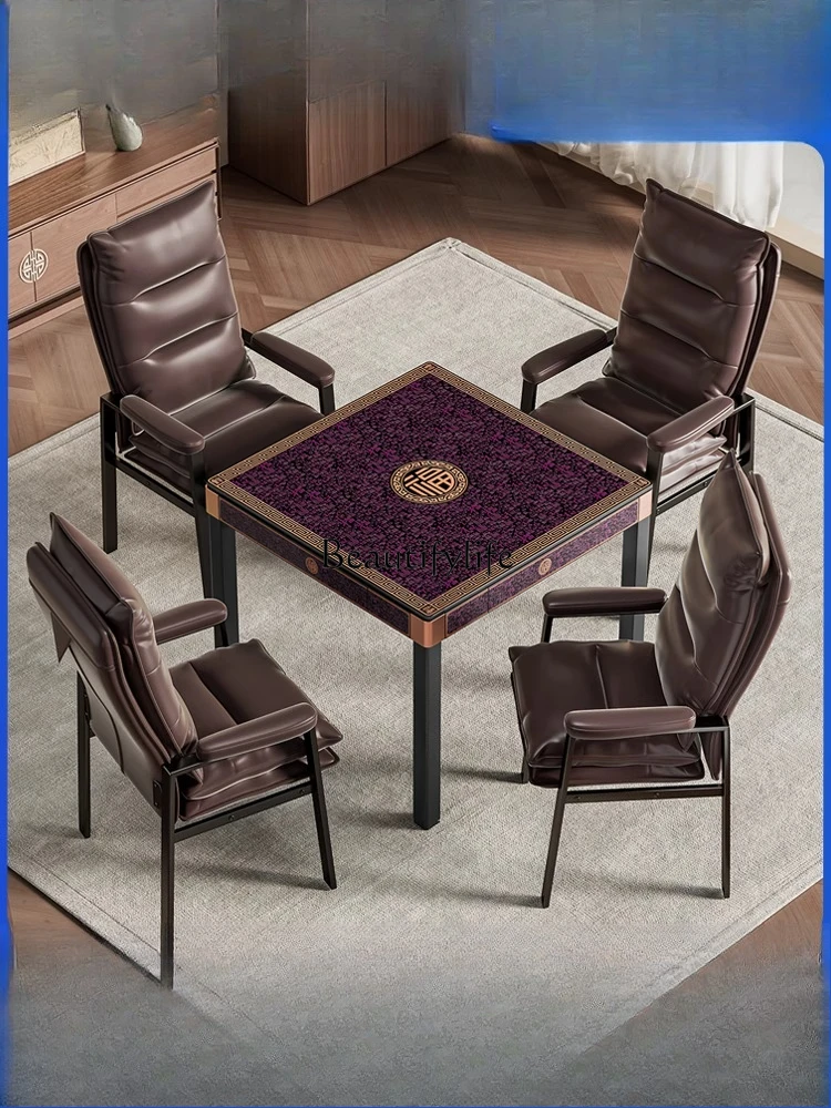 

High-end dining table mahjong machine, fully automatic household dual-purpose intelligent bass mahjong table