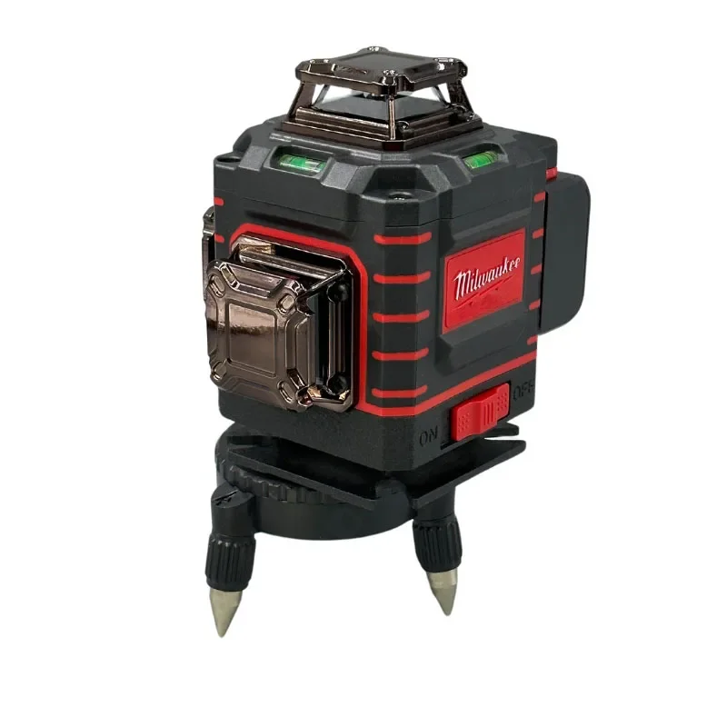 Milwaukee 3-4D Laser Level Green Beam Lines Self-leveling Vertical Cross Line Laser level Rechargeable battery laser level 360