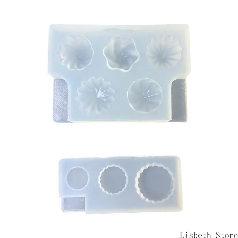 

124A 2 Piece Silicone Cream Texture Mold Kit For Handcrafted Jewelry And Creative Projects Resin Accessories Making Mould