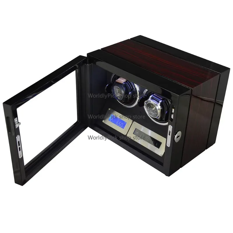 

GC03-D21EB-L-A All Screen Touch Watch Display Box Independent Motor Double Watch Winder With LED Light
