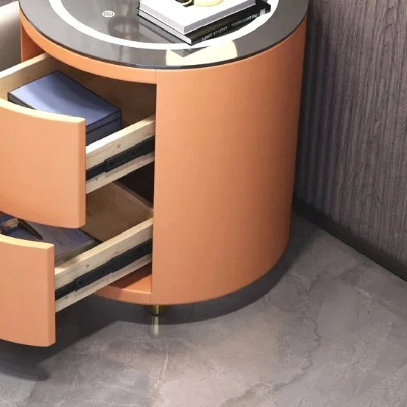 

Nightstands Smooth Bedside Table Luxury Tables Economy Elegance Bed Side Bookcase End Room Desk Drawer Bedroom Closets White