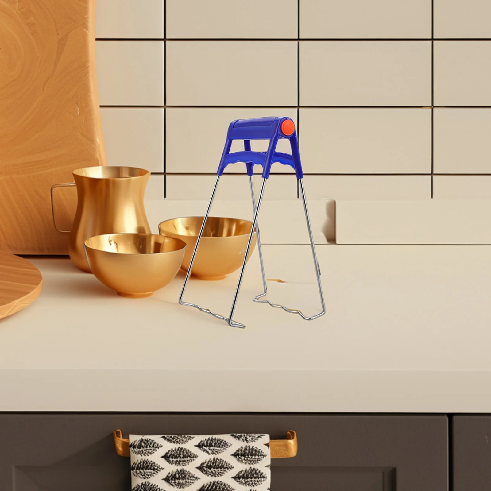 

Hot Plate Gripper Stainless Steel Anti-Scald Bowl Holder Clip Non-Slip Kitchen Tool For Lifting Plates Bowls Containers
