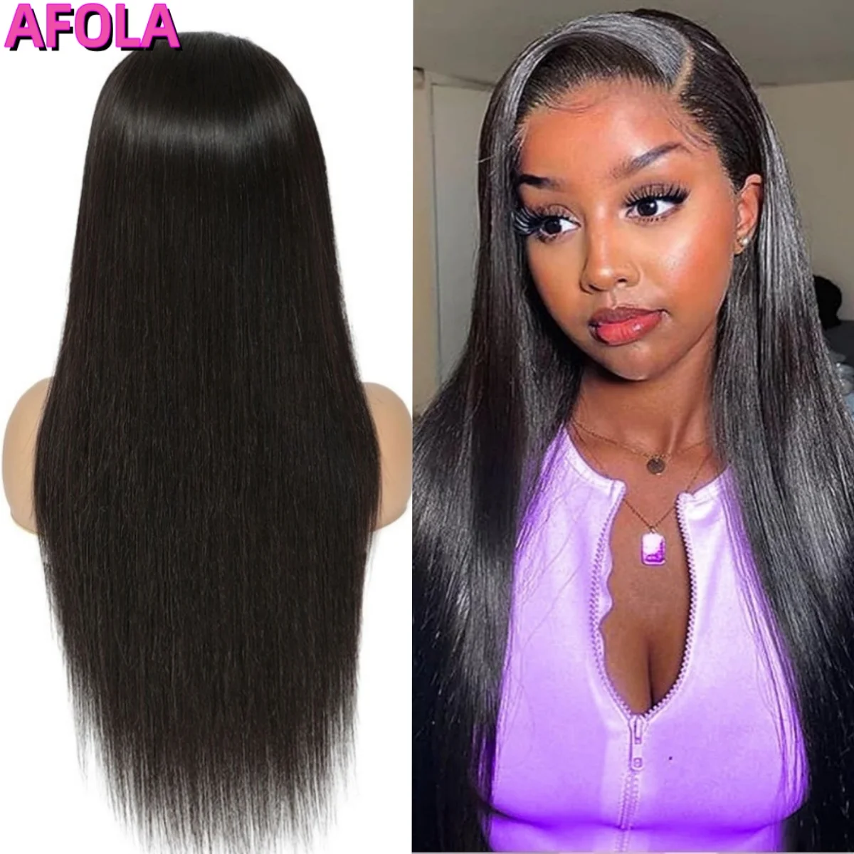 

HD Lace Front Human Hair Wigs Straight 13x4 Transparent Lace Frontal Wigs Human Hair Pre-Plucked Lace Wigs For Women