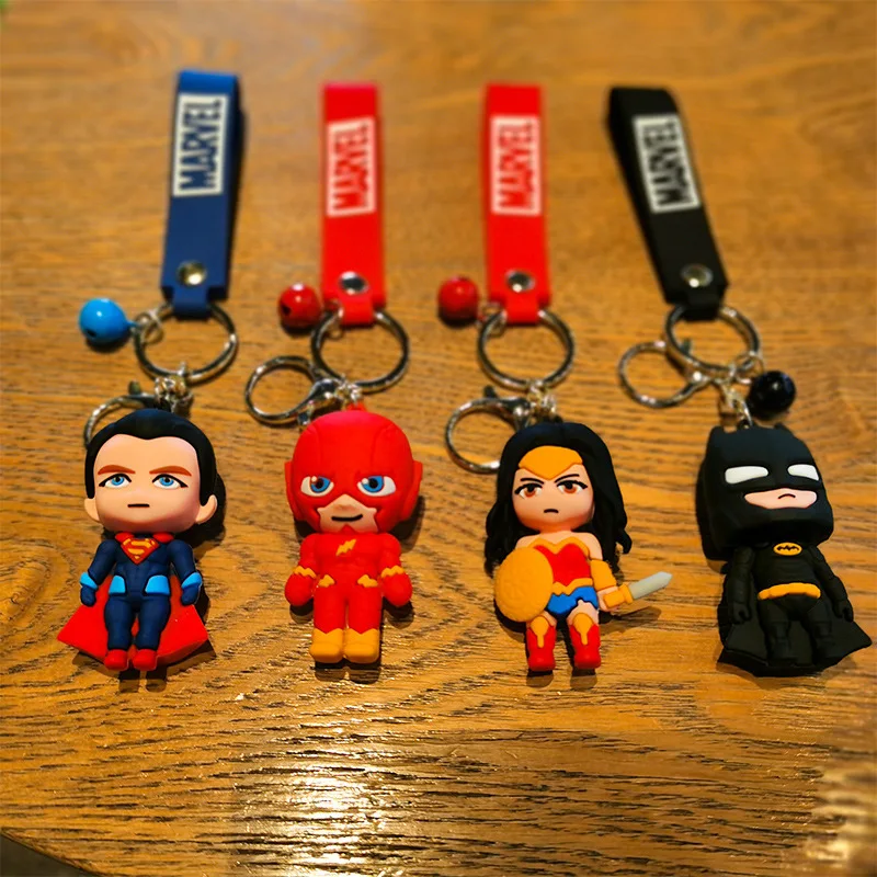 

New Marvel Keychain Hanging Ornament Handheld Figurine, Avengers Cartoon Cute Keychain Iron Man Hanging Ornament Toys Anime