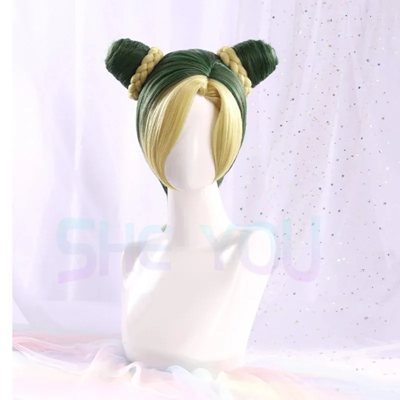 2025年アニメ ジョジョの奇妙な冒険 空条徐倫 コスプレ ジョリーン・クジョウ JOJO ショート耐熱合成毛 パーティーウィッグ + ウィッグ