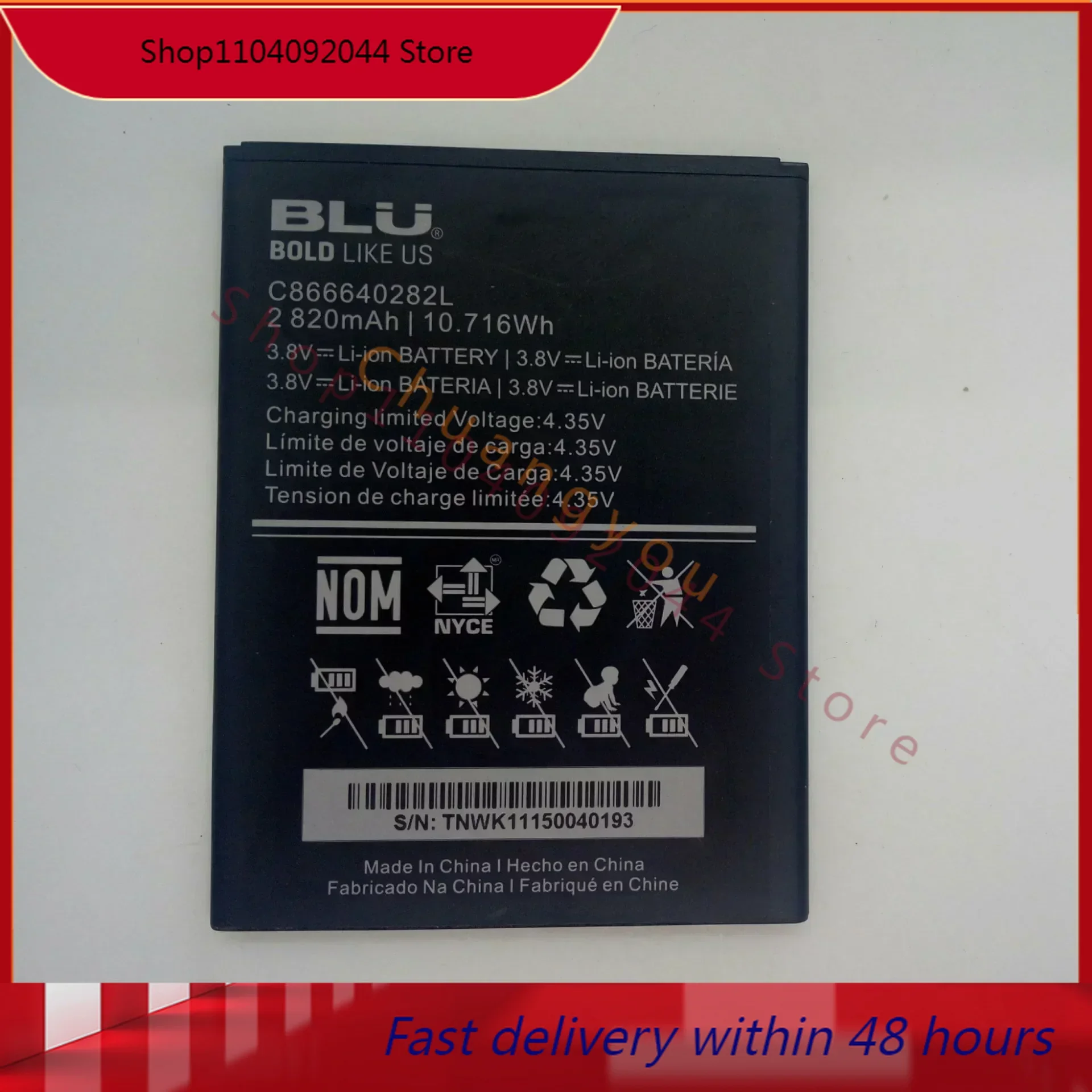 For Applicable Blu Model Battery