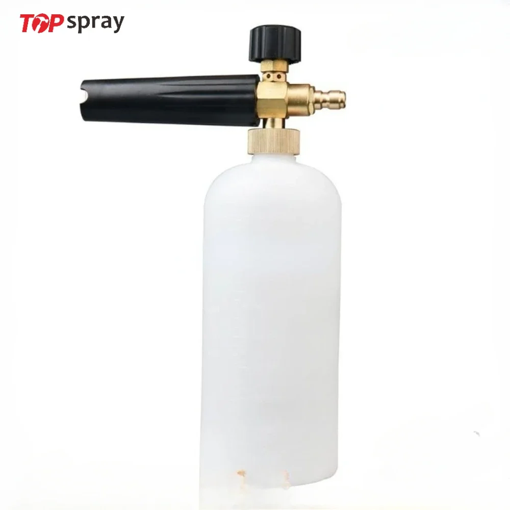 

Pressure Washer Gun and Wand Foam Cannon equipped with 1/4 Quick Connect and 1L Bottle Snow Foam Lance