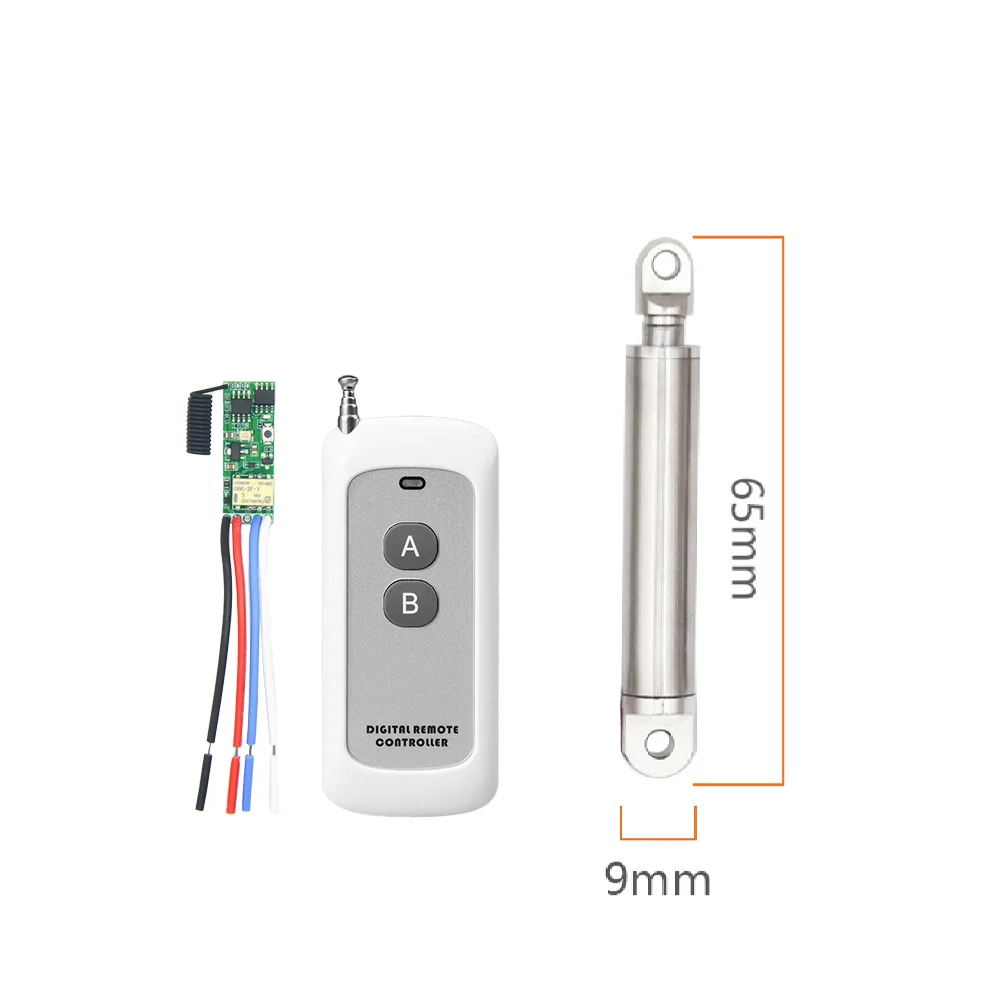 

KT0905-10L Mini Industrial Linear Actuator with 6V Remote Control | 25N Electric Actuator